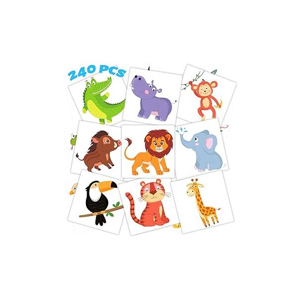 winthrop 240 Pcs Bulk Viva Mexico Temporary Tattoos for Kids, Individually Wrapped Safety Waterproof Tattoos, Best Choice Mexican Fiesta Party Independence Day, 60 Designs