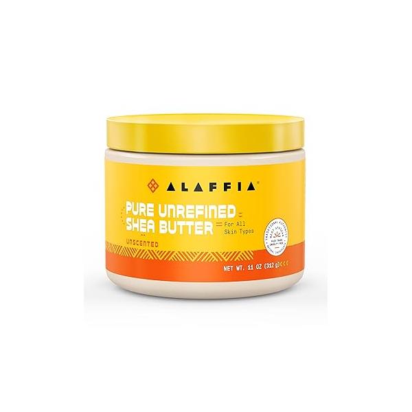 Alaffia, Pure Unrefined Shea Butter, Unscented, 11 oz