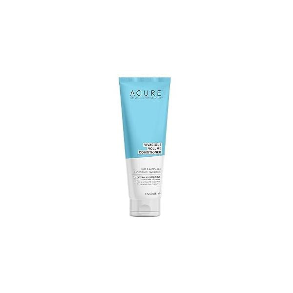 Acure Vivacious Volume Conditioner | Mint & Echinacea Regimen: Lift and Nourish Fine, Fragile Hair for Fullness Body, 8 Fl Oz