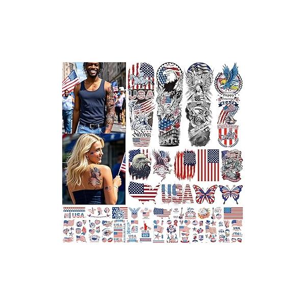 Aresvns St. Patrick's Day Temporary Tattoo 24 Sheets Green Shamrock, Lucky Clover Tattoos Art Make up Deco Irish Party Favors For Men And Womem