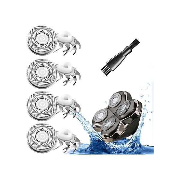 4 pcs Shaver Replacement Blades for Skull Pitbull Carver Gold PRO/Platinum PRO/Silver PRO Heads