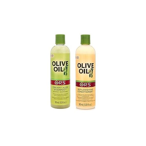ORS Olive Oil Creamy Aloe Shampoo and Replenishing Conditioner