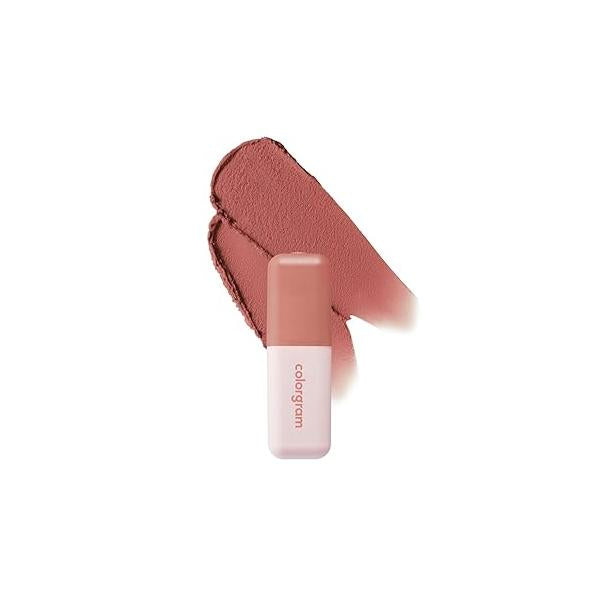 COLORGRAM NUDE BLUR TINT 02 CHARMING PINK | Soft Velvet Matte Lip Stain & Cheek Tint Lightweight Blurring for a Smooth Airbrushed Finish 24H Hydration, Long-Lasting Non-Sticky Formula