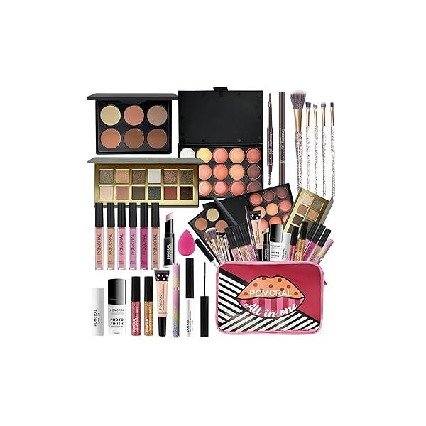 Make up Sets,Makeup Kit For Girls 10-12,Make Gift Women Girs Teens with Eyeshadow Palette, Lipgloss Set, Brushes, Concealer, Makeup Bag