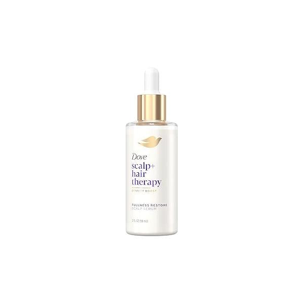Dove Scalp + Hair Therapy Density Boost Serum Fullness Restore Visibly Thicker In As Soon 30 Days, Hydrating & Fast-Absorbing, Instantly Relieves Dry 2 Fl oz