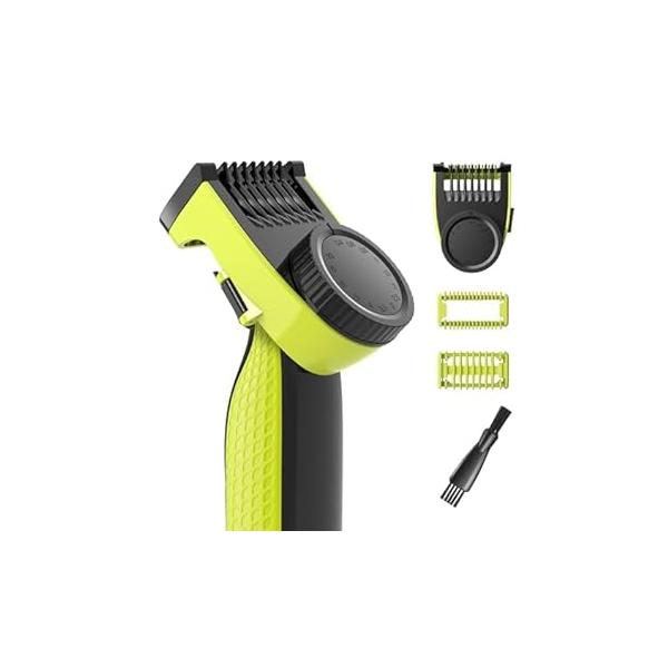 14-in-1 Adjustable Guards Comb, Attachment for Hybrid Electric Trimmer QP2520 QP2530 QP2620 QP2630, from 0.4 to 10mm Precision Length, with Body Comb and Skin Guard