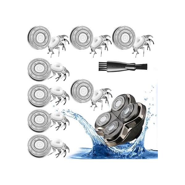 4 pcs Shaver Replacement Blades for Skull Pitbull Carver Gold PRO/Platinum PRO/Silver PRO Heads