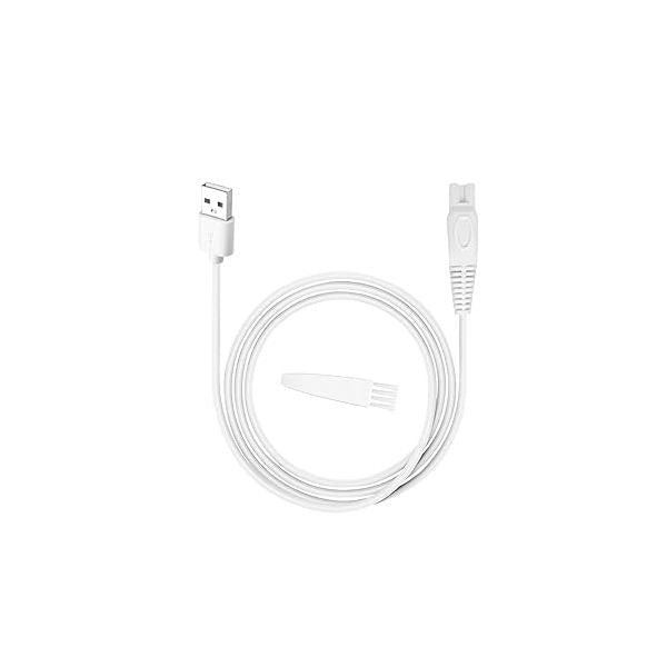 5V Charger Compatible with Akunbem Women Electric Shaver, USB Charging Cable for Bikini Trimmer Women, 1 Cleaning Brush, Power Cord 3.3ft