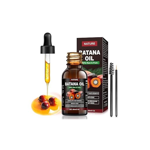 Batana Oil for Hair Growth - Organic, Unscented, Clear All Types Enhances Radiance & Nourishment