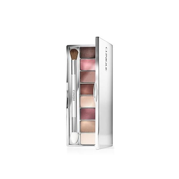 Clinique All About Shadow Eye Palette, 8 Silky + Buildable Shades | Safe For Sensitive Eyes