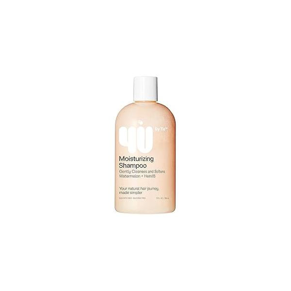 4U by Tia Moisturizing Shampoo - Nourish & Define Curly, Kinky, Coily Hair Sulfate-Free Paraben-Free with Watermelon Extract, 13 fl oz