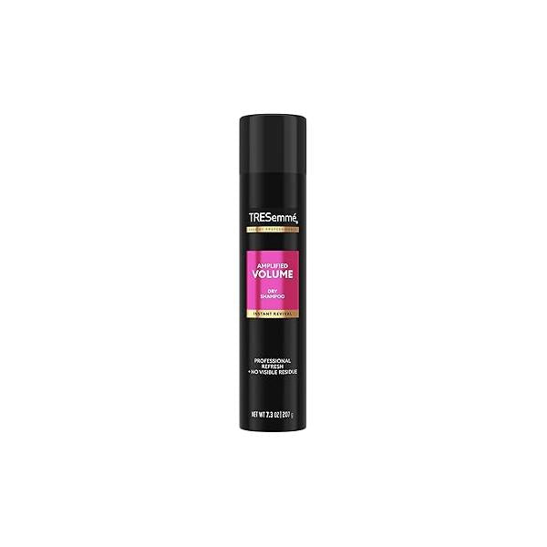 TRESemmé Dry Shampoo Spray, Volumizing - Amplified Volume, Lasting Body & Bounce, No Visible Residue, 7.3 Oz