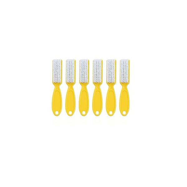 6Pcs Handle Grip Nail Brush, Hand Fingernail Cleaner Brush Manicure Tools Scrub Cleaning Brushes for Toes and Nails (Black)