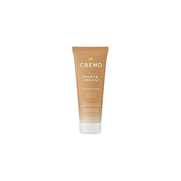 Cremo Coconut Mango Moisturizing Shave Cream, Astonishingly Superior Ultra-Slick Shaving Cream for Women Fights Nicks, Cuts and Razor Burn, 6 Fl Oz
