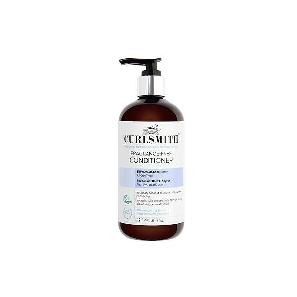 CURLSMITH Fragrance-Free Conditioner 12 oz | Gently Detangles, Soften and Smooths Hair for Silky Curls