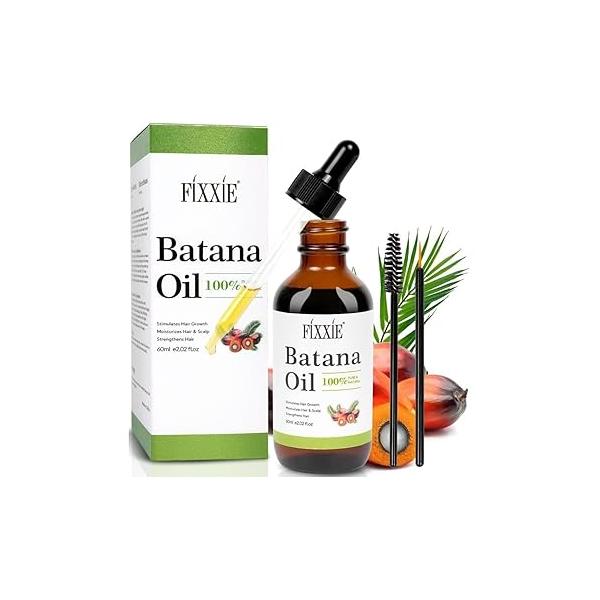Batana Oil for Hair Growth 60ml, 100% Pure & Natural Oil, Prevent Loss, from Honduras, Men Women Thicker Stronger