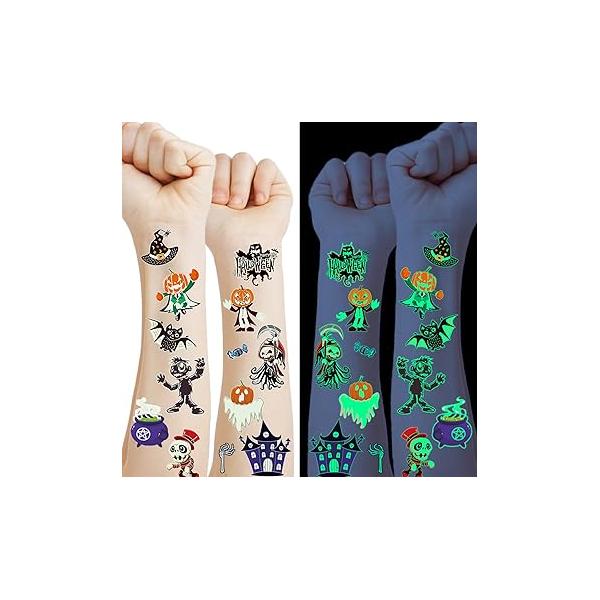 Apeso Christmas Temporary Tattoos for Kids, 24 Sheets Fake Cute Tattoo Stickers Waterproof Body Face, Birthday Party Favors Supplies Stocking Stuffers Gifts Boys Girls