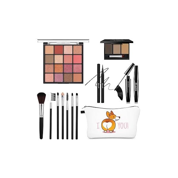 All in One Makeup Kit for Women Full Kit, Basic Cosmetics Beginner & Professionals, Eye Set Tween Girl, Make Up Kits Teenagers, Gift Girls, Teens(16-Sloth)
