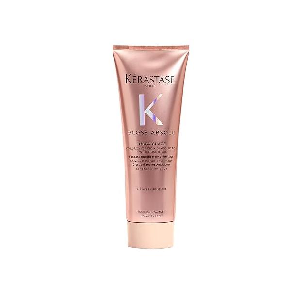 Kerastase Gloss Absolu High-Shine Anti-Frizz Conditioner - Deeply Hydrates & Detangles, Instantly Softens, For Glossy Bouncy Hair
