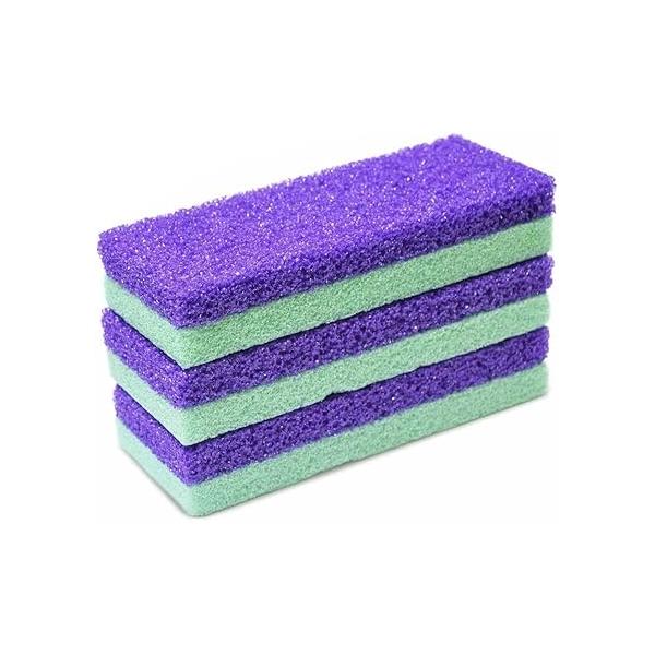 Maccibelle Salon Foot Pumice and Scrubber for Feet Heels Callus Dead Skins, Safely Easily Eliminate Rough (Pack of 4)