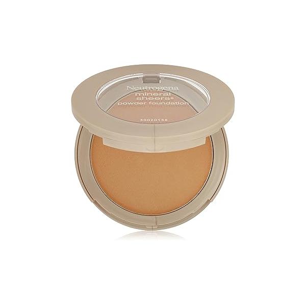 Neutrogena Mineral Sheers Compact Powder Foundation, Lightweight & Oil-Free Fragrance-Free, Tan 80, .34 oz, 2 Pack