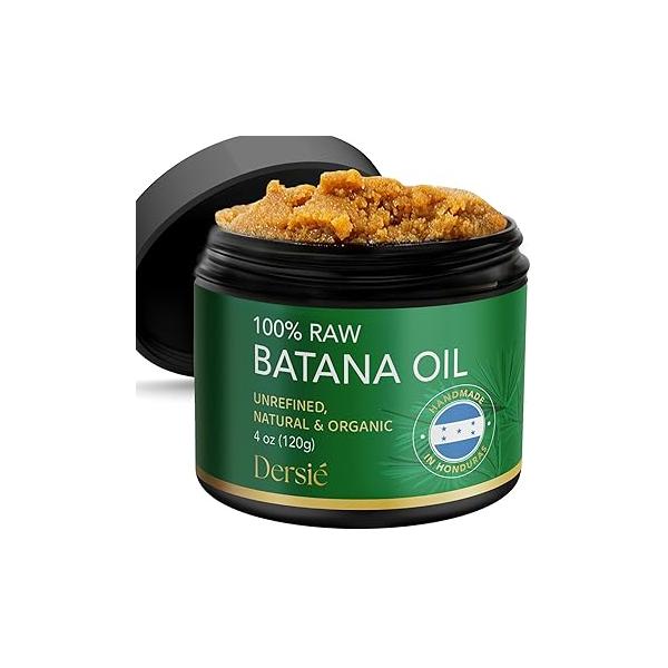 Authentic Batana Oil for Hair Growth: Handmade in Honduras 100% Raw - Pure & Natural, Unrefined Approved by Dr. Sebi Thicker, Stronger, Fuller 4 oz