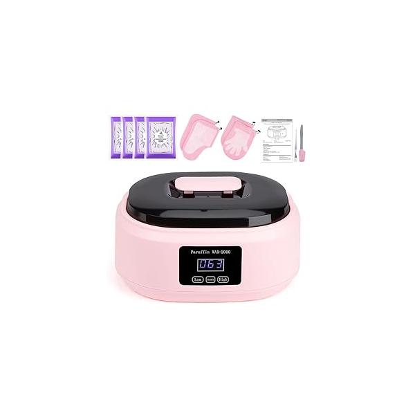 Biutee Paraffin Wax Machine Touchscreen 3500ml Warmer with 4 Pack Lavender 30Min Fast Meltdown Temperature Control Hot Spa Arthritis Bath