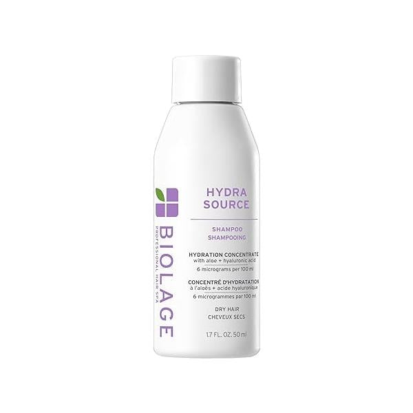 Biolage Hydra Source Shampoo - Softens & Adds Shine, For Dry Hair, Infused with Micro-Filtered Aloe Vera Fermented Hyaluronic Acid, Vegan Paraben-Free, Packaging May Vary