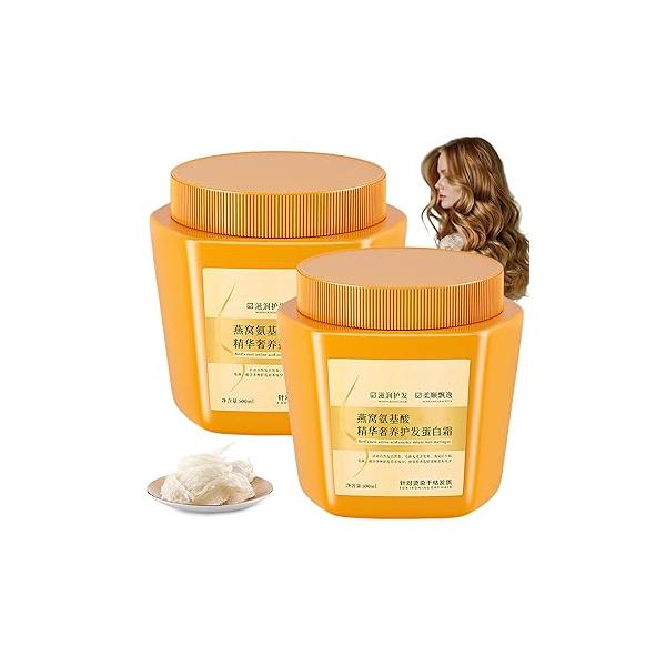 Amino Acid Essence Luxury Nourishing Hair Protein Cream, 500ml Birds Nest Care Cream (1pcs)