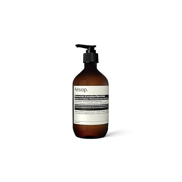 Aesop Resurrection Aromatique Hand Balm | Rich, Moisturizing for Hands and Cuticles Fragrant Botanicals Skin-Softening Emollients 16.9 oz