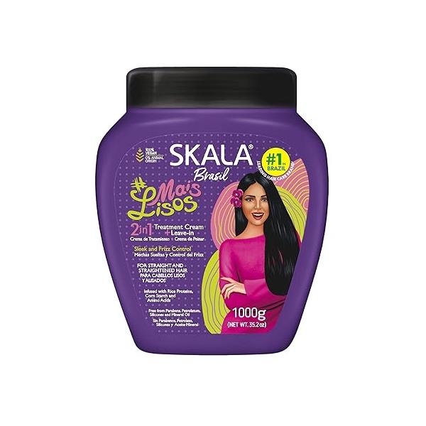 SKALA Mais Lisos Hair Type 1A - Hydrate Waves, Anti-Frizz 2 IN 1 Conditioning Treatment and Combing Cream