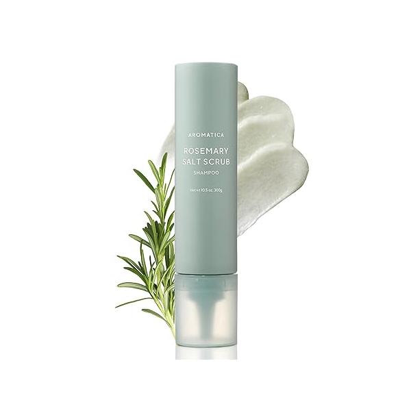 AROMATICA Rosemary Scalp Scaling Shampoo - Thinning Hair Loss Natural Essential oil for Women Vegan Growth Biotin Korean Free from Sulfate, Silicone, and Paraben (13.53 oz)