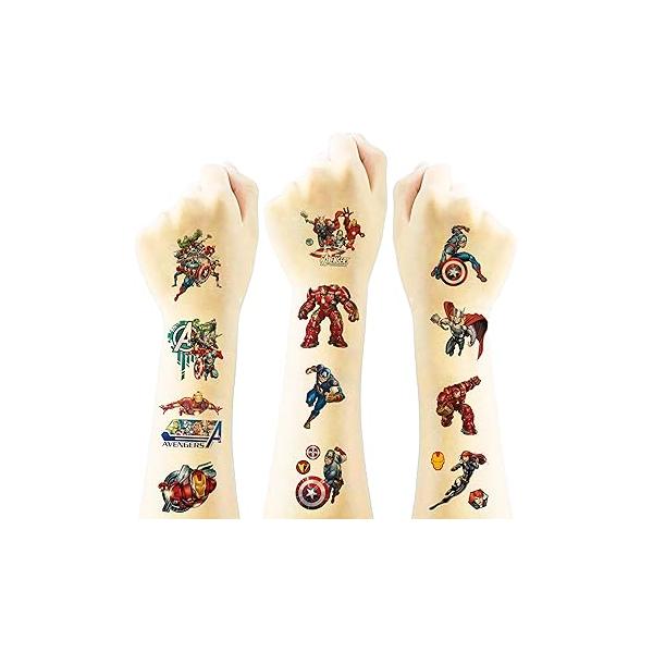 40pcs Kuromi Temporary Tattoos for Girls,Birthday Themed Party Supplies Decoration Favors Cartoon Sticker Kids Boys Home Activity Class Prizes Carnival Christmas Rewards