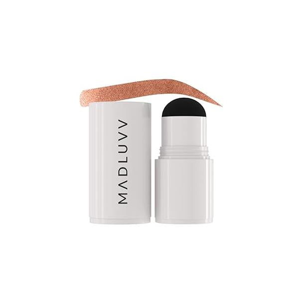 MADLUVV Brow Stamp Refill* - Color for Brows & Root Touch Up Women Men, Instantly Conceal Hair Loss, Grey Hair, Thinning with Stain-Proof/Smudge-Proof Powder Formula (Dark Brown)