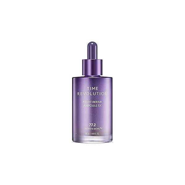 MISSHA Time Revolution Night Repair Face Serum Ampoule (5th Gen) - Overnight Probiotic Skincare for Intensive and Radiance, 1.69 Fl Oz