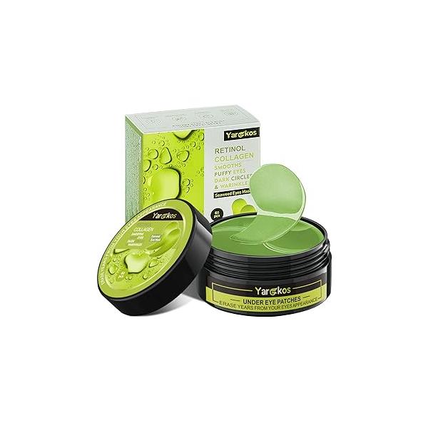 2 Packs 60 Pcs Under Eye Patches, 24K Gold+Pink, 30 Pairs Undereye Mask for Puffy Eyes Dark Circles Treatment, Collagen Gel Pads Hydrating Bags Puffiness Wrinkle, Women Men Beauty Skin Care