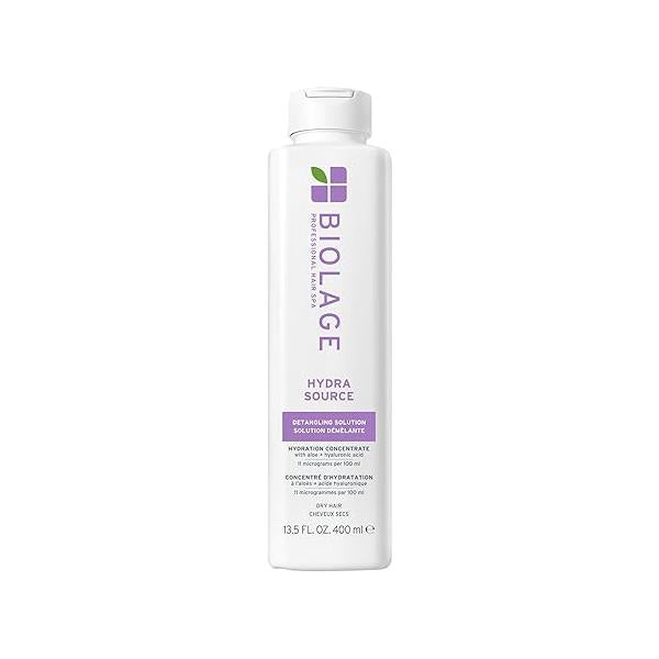 BIOLAGE Hydra Source Detangling Solution - For Dry Hair, Detangles & Controls Static Less Frizz Fly-Aways, Paraben-Free