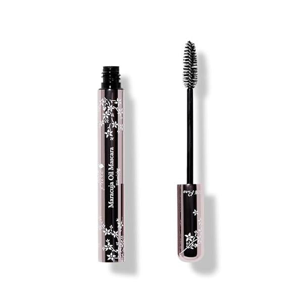100% PURE Maracuja Oil Mascara Dramatic Intense Volume & Length Natural Fruit Pigmented Voluminous Eyelash Makeup No Clumping, Smudging or Flaking - Vegan, Blackberry Color 0.35 oz