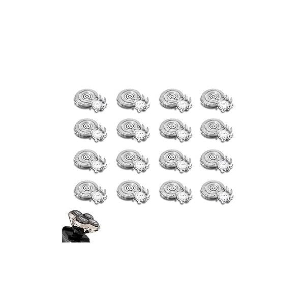 16 PACKS Head Shaver Replacement Heads Compatible with Skull Pitbull Gold PRO, Silver Palm, Platinum Electric Razor head for Superior Shaving