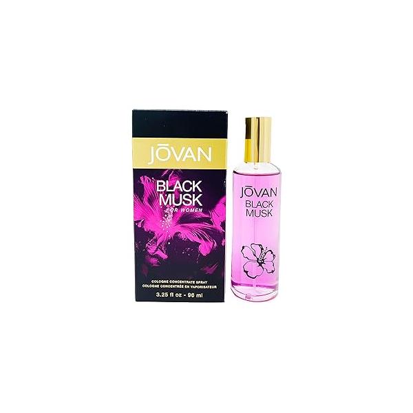 JOVAN BLACK MUSK by Jovan COLOGNE CONCENTRATE SPRAY 3.25 OZ for WOMEN