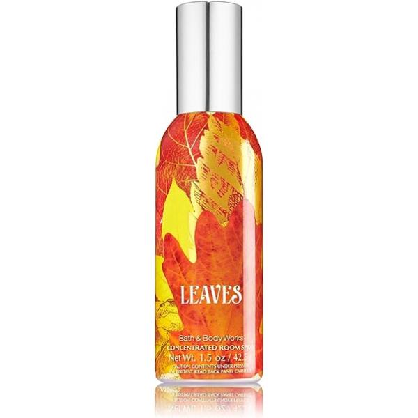 Bath and Body Works White Barn Room Perfume Spray Leaves Orange Falling Bottle 1.5 Ounce