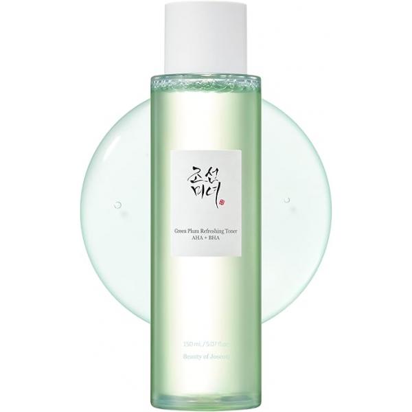 Beauty of Joseon Green Plum AHA BHA Toner Refreshing Facial Essence Moisturizer Mild Exfoliating Salicylic Acid for All Skin Types, Korean Care Men Women 150ml 5.07 fl.oz