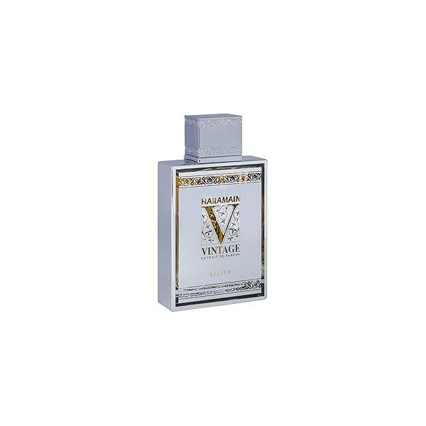 Al Haramain Vintage Silver - Perfumes for Women and Cologne Men Fresh Fragrance with Notes of Citrus Mint 3.33 oz Extrait De Parfum Spray