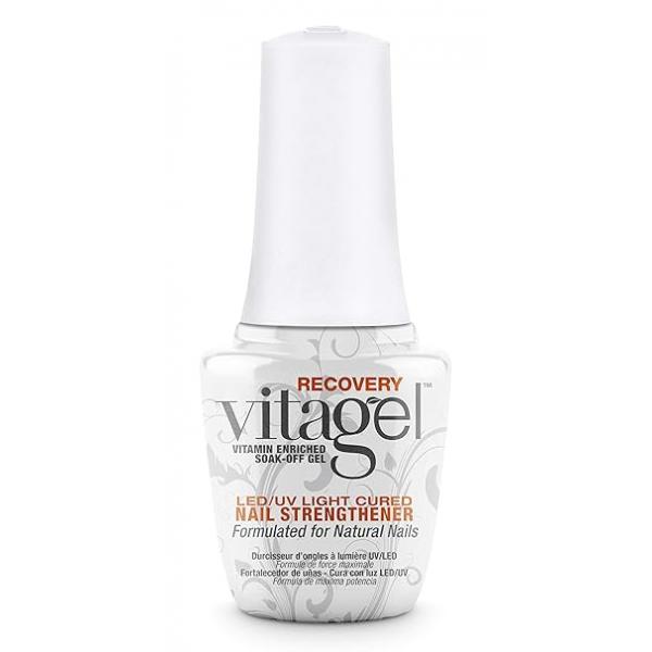 Gelish MINI Vitagel Recovery Nail Strengthener - Strengthening Polish, Base Coat, Fortifies and Repairs Weak, Thin, Brittle Nails (0.3 oz)
