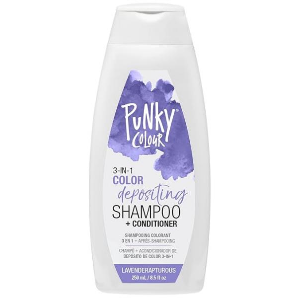 Punky Colour 3-in-1 Color Depositing Hair Cleanser & Conditioner, 8.5 fl oz. (Purpledacious)