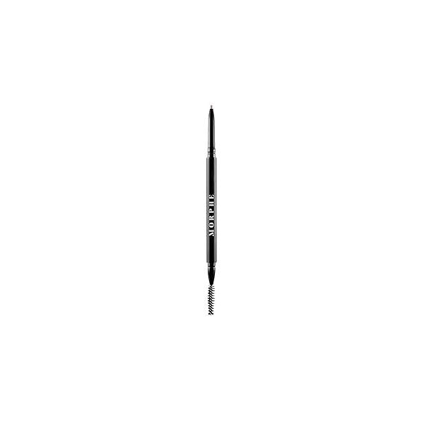 Morphe Micro Dual Eyebrow Pencil - Dual-Ended Brow Featuring a Retractable, Ultra-Precise, Pointed Tip Richly Pigmented, Smooth-Gliding, Long-Lasting Wax Formula Chocolate Mousse (0.003 oz)