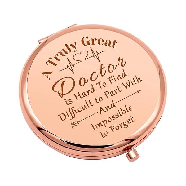 Thank You Gifts for Doctor Compact Makeup Mirror Women Birthday Appreciation Pocket Her Graduation Retirement