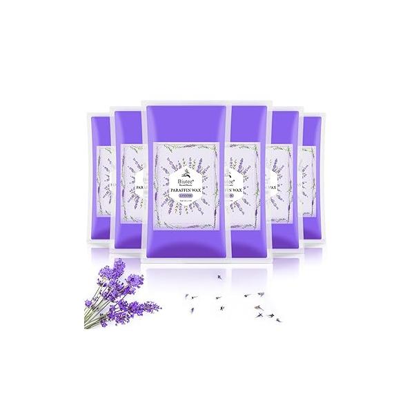 Biutee Paraffin Wax Machine Touchscreen 3500ml Warmer with 4 Pack Lavender 30Min Fast Meltdown Temperature Control Hot Spa Arthritis Bath