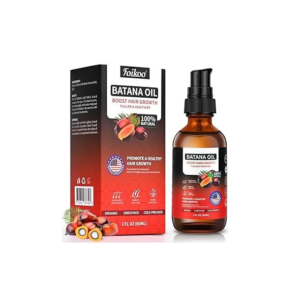 Batana Oil Spray for Hair Growth, 100% Natural & Pure Dr Sebi Organic Raw from Honduras, Thickening Strengthening regrowth oil (2 Fl Oz, Tea Tree)