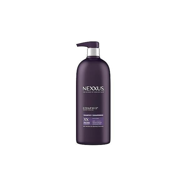 Nexxus Keraphix Shampoo With ProteinFusion for Damaged Hair Keratin Protein, Black Rice, Silicone-Free 33.8 oz